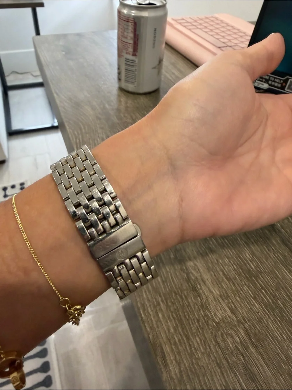 Michele Silver-Tone Deco Day Chronograph Women's Watch